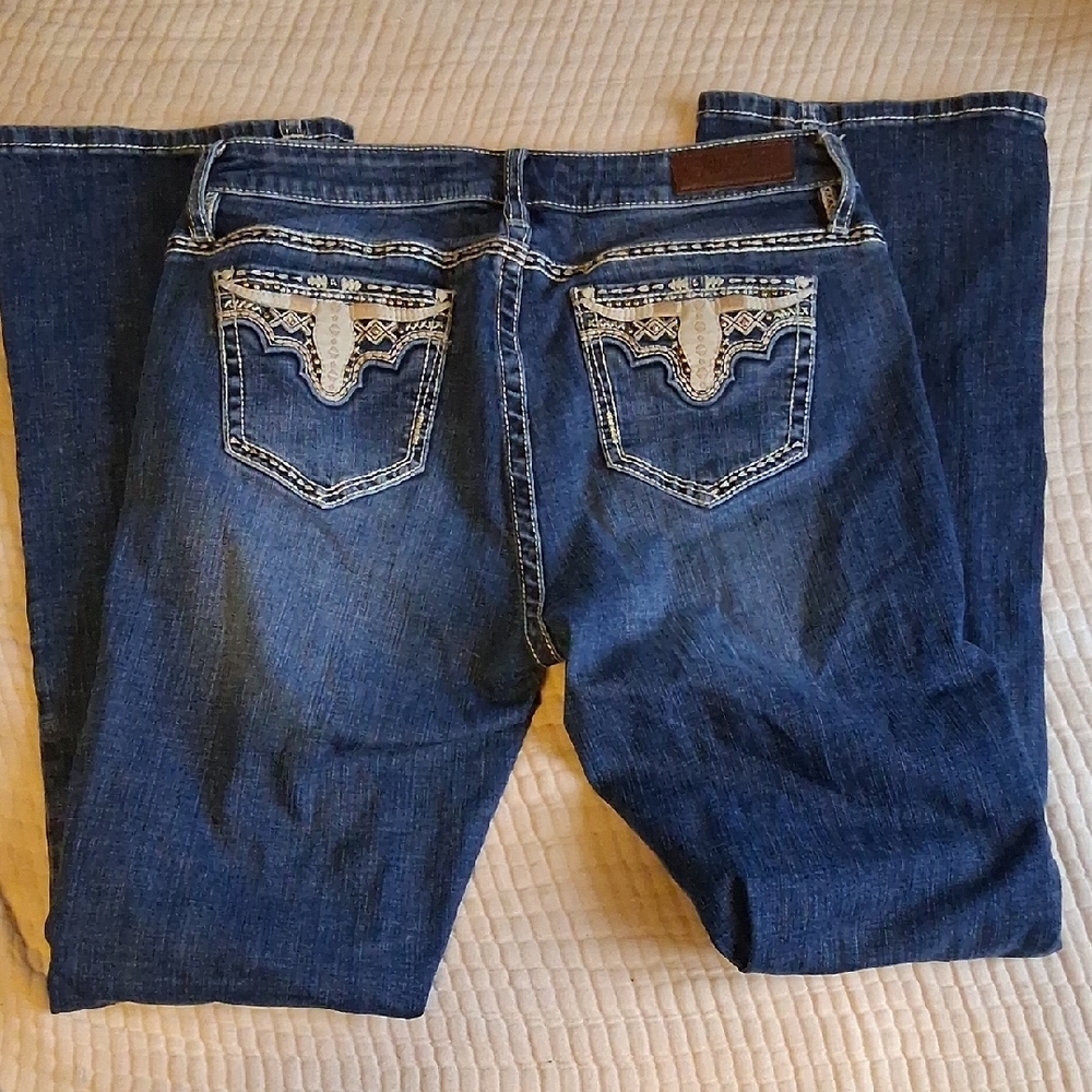 Women's Boot Cut Jeans - Blue